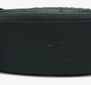 SAC BANANE LACOSTE EMBOSSÉ VERT