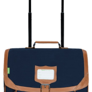 CARTABLE A ROULETTES 38cm MARINE